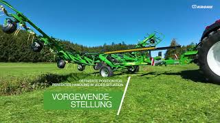 KRONE Vendro C 1120 – gezogener Kreiselzettwender mit 1120 m Arbeitsbreite [upl. by Elfstan]