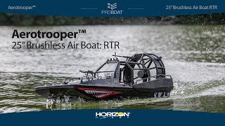 Pro Boat® Aerotrooper™ 25inch Brushless Air Boat RTR [upl. by Phonsa453]