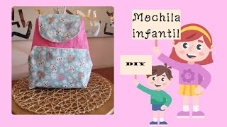 Mochila infantil con bolsillos laterales [upl. by Ereveniug]