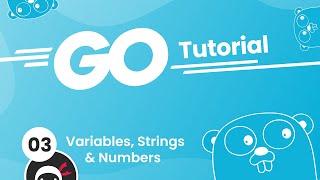 Go Golang Tutorial 3  Variables Strings amp Numbers [upl. by Mountfort]