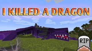 Minecraft Dragons Ep 2 KILLING A DRAGON [upl. by Hillell]