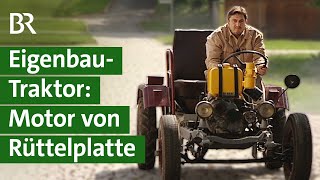 DDR Zeitzeugnis Oldtimer Traktor mit LKWTeilen Kleindieselmotor selbst gebaut  Unser Land  BR [upl. by Hendrika]