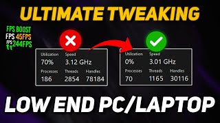 Do This to Get a HUGE FPS Boost on LOW END PC  Optimize Windows 1011 for Gaming 2024 [upl. by Theone]