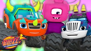 Blaze and Crusher Inside a Monster VIDEO GAME 🎮 w AJ  Blaze and the Monster Machines [upl. by Filippo]