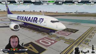 P3D v44 ✈ NEW Alicante Scenery ✈  Ryanair Boeing 737800 at LEAL [upl. by Wood]