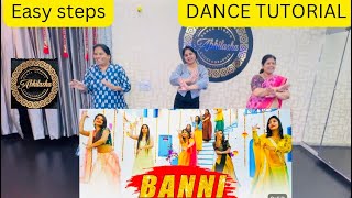 LEARN DANCE  EASY STEPS abhilashadancestudio learndance dancetutorial BANNI SONG [upl. by Casmey684]