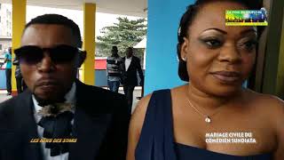 SUIVEZ LE MARIAGE CIVIL DE LARTISTE COMEDIEN SUNDIATA MANIATA [upl. by Hippel]