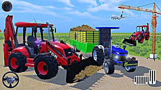 Driver JCB And Big Loding Trolley Bori In Tracto rGameplay 😈 jcb Tractorindiancarsimulator3d [upl. by Aihpledalihp99]