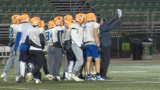 Saskatoon Hilltops talk before their CJFL national semifinal against Saint Clair Saints [upl. by Akcebar]