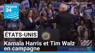 Présidentielle américaine  Kamala Harris et Tim Walz en campagne • FRANCE 24 [upl. by Eldrida752]