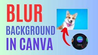 How to Blur Background in Canva 2024 [upl. by Tavy]