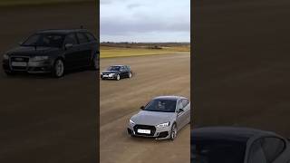 Audi RS5 vs RS3 vs S4 vs Old RS4 dragrace youtubeshorts audirs4 rs3 audis4 credit Carwow [upl. by Boleslaw]