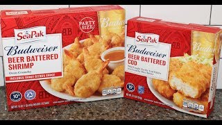 SeaPak Budweiser Beer Battered Shrimp and Cod Review [upl. by Zabrina]