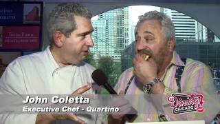 John Coletta  Quartino  Dining Chicago with David Lissner The Food Dude [upl. by Ecadnarb]