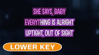 Uptight Everythings Alright Karaoke Lower Key  Stevie Wonder [upl. by Sivrad]