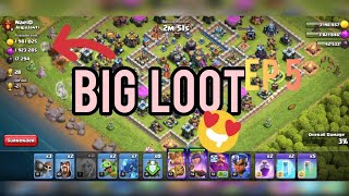 Huge 4 million loot raid  clash of clans [upl. by Rexanne919]