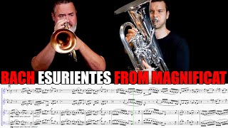 JSBach quotEsurientesquot from quotMagnificatquot FLUGELHORN amp EUPHONIUM TRIO [upl. by Dadivitan]