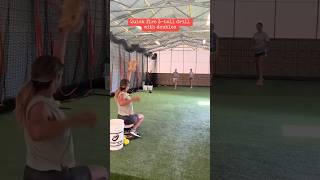 INSANE looking softball drill 🤔🤯 shorts [upl. by Arbmahs]