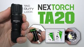 NEXTORCH TA20 TriSetting Tactical Flashlight  1000 lumens  TypeC rechargeable 16340 included [upl. by Carleton269]