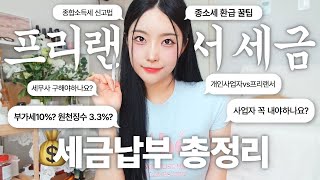 💰프리랜서 세금 어떻게 내야돼요 종합소득세 부가세 총정리신고방법 세금 환급 꿀팁 33원천징수부가가치세 10차이세금 관련 QampA 싹 정리💬 하영필름 [upl. by Leinto]