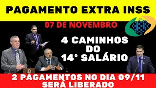 14º SALÁRIO INSS  DATAS PAGAMENTO  GRANA EXTRA LIBERADA AOS APOSENTADOS E PENSIONISTAS DIA 0911 [upl. by Saffier68]