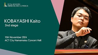 KOBAYASHI Kaito  Second Stage the 12th Hamamatsu International Piano Competition [upl. by Nilkcaj475]