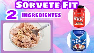 Sorvete fit de Whey protein  low carb  2 ingredientes [upl. by Abraham851]