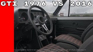 Volkswagen Golf GTI Interior 1976 vs 2016 [upl. by Iramo]