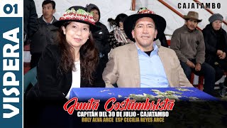 JUNTA COSTUMBRISTA Cajatambo 2023 Capitán del 30 de Julio 2023  ROLY ALVA Y ESP CECILIA REYES  1 [upl. by Sesom]