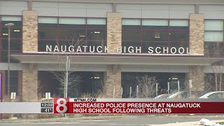 Increased police presence at Naugatuck High School following social media threats [upl. by Enajiram]