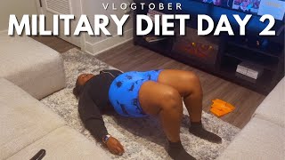 DAY 2 OF THE MILITARY DIET CHALLENGE 😛    VLOGTOBER 2024 [upl. by Enerak939]