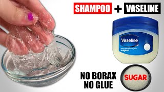 SHAMPOO AND VASELINE SLIMEHOW TO MAKE SLIME WITH SHAMPOO AND SUGAR AND VASELINE WITHOUT GLUE BORAX [upl. by Gillie]