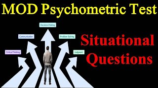 MOD Psychometric Test Preparation  Situational Questions  Sub Inspector ASI UDC LDC Assistant [upl. by Drofhsa]