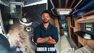 I Built The Ultimate Luxury Camper Van For Less Than 10k  Full Build Start to Finish [upl. by Yllus]