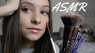 ASMR FRANÇAIS  7 PINCEAUX POUR TENDORMIR  gloss brushing whispering [upl. by Beesley]