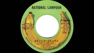 1972 National Lampoon  Deteriorata Norman Rose narrator  Melissa Manchester vocal [upl. by Nevram729]