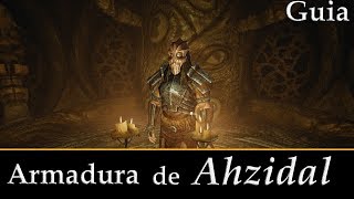 SKYRIM  Armadura de Ahzidal  Caminar en el agua [upl. by Mikol]