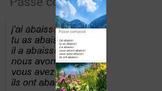 Conjugaison de verbe abaisser apprendrelefrancais english apprendrefrancais [upl. by Evelin609]