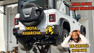 Mahindra Thar Roxx Ki पहली Service  Gaadi की ऐसी तैसी मार दी❌🛑 [upl. by Kenny114]