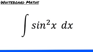 Integral of sin2 x [upl. by Nysila]