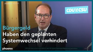 Friedrich Merz und Alexander Dobrindt zum Vermittlungsausschuss zum Bürgergeld am 241122 [upl. by Bobbie]