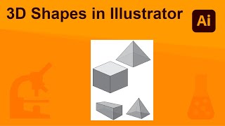 3D Shapes in Adobe Illustrator Pyramid and Rectangular Prism [upl. by Ardelis]