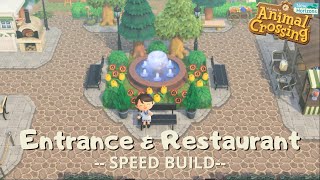 Entrance amp Restaurant  Speed Build  Animal Crossing New Horizons [upl. by Tali]