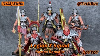 Joytoy Strife Roman Republic Legion X Squad 118 scale action figure [upl. by Ludie]