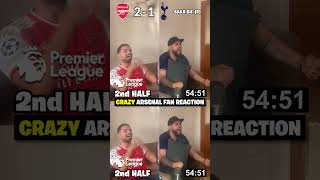 ARSENAL FANS CRAZY REACTION 🤣 ARSENAL 22 TOTTENHAM [upl. by Ahcrop712]