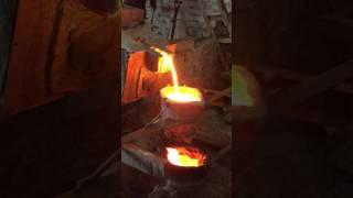 Molten iron from Cupola furnace [upl. by Amoeji830]