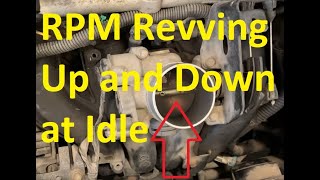 Causes When Engine RPM Revving Up and Down at Idle While Parked or Stopped [upl. by Leff]