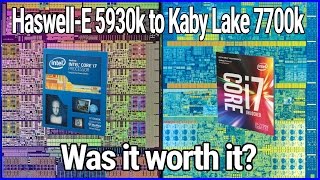 From HaswellE 5930k to Kaby Lake 7700k  Was it worth it [upl. by Ymled]