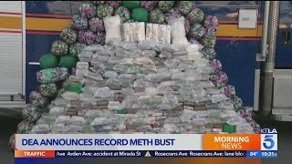 2224 pounds of meth tied to Sinaloa cartel seized in Riverside County in record DEA bust [upl. by Leighton]