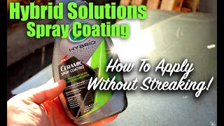 Test Hood Hybrid Solutions Spray Coating Application Tips [upl. by Ecidnak]